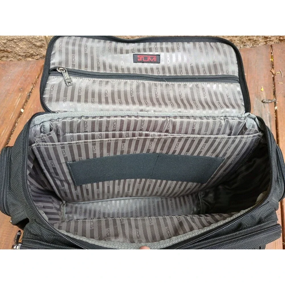 Tumi Black Ballistic Nylon Backpack Laptop Travel Commuter Bag Business